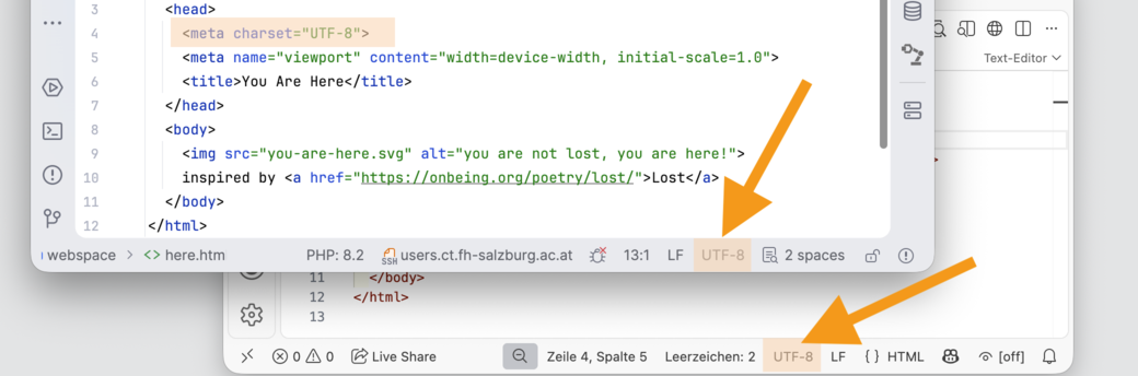 Screenshots PHPStorm und VS Code
